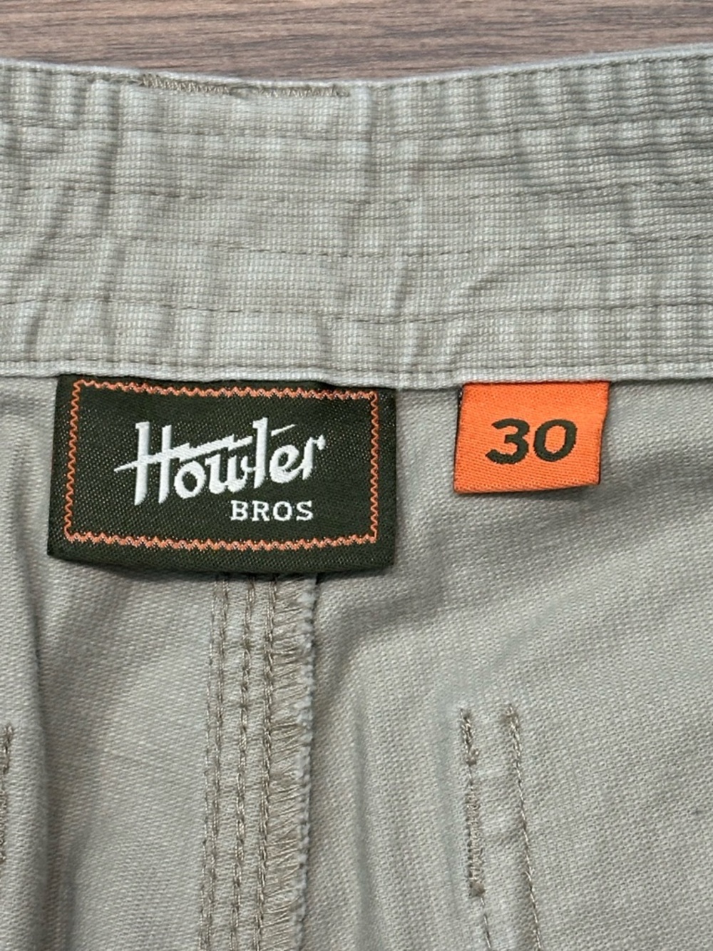 Howler Brothers Clarksville Walk Shorts 8" in Putty - Size 30 - Picture 5 of 10